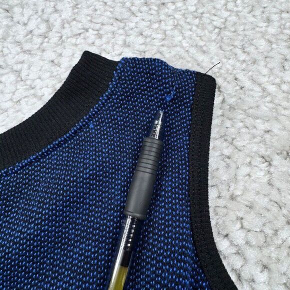Sanctuary Blue Tweed Cold Shoulder Sweater Top - Picture 4 of 6
